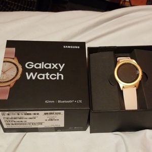 Samsung rose gold smart watch